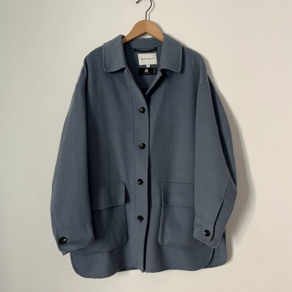 Sportscraft Blue Wool Shirt-Jacket